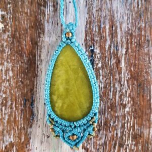 Colgante Jade Verde Limón