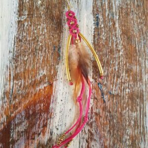 Pendiente Pluma Natural