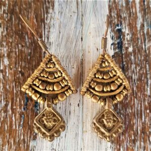 Pendientes Bronce Macramé