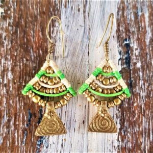 Pendientes de Bronce Macramé