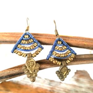 Pendientes Bronce Macramé