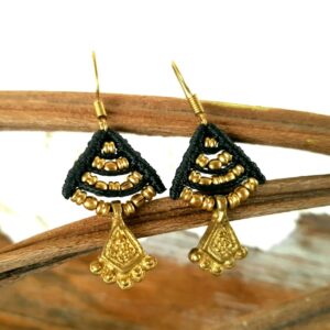 Pendientes Bronce Macramé