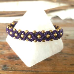 Pulsera Macramé Morada