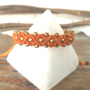 Pulsera Macramé Naranja