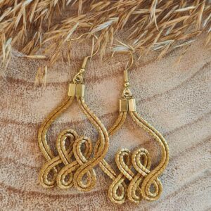 Pendientes Oro Vegetal