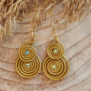 Pendientes Oro Vegetal