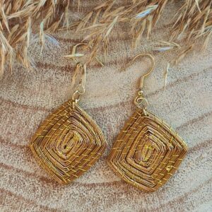 Pendientes Oro Vegetal
