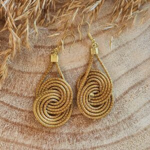 Pendientes Oro Vegetal
