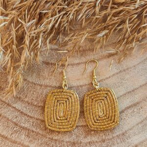 Pendientes Oro Vegetal
