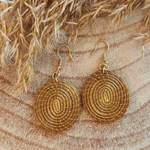 Pendientes Oro Vegetal