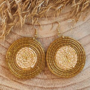 Pendientes Oro Vegetal