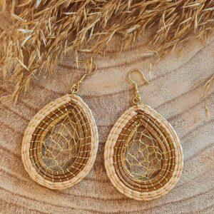 Pendientes Oro Vegetal