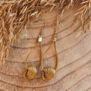 Pendientes Oro Vegetal