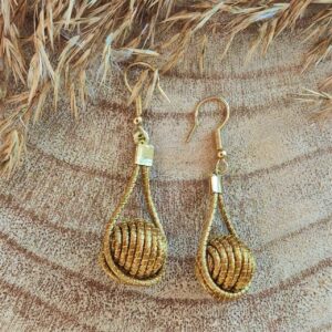 Pendientes Oro Vegetal