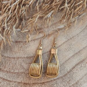 Pendientes Oro Vegetal