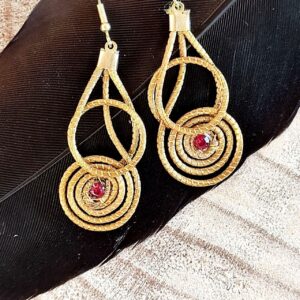 Pendientes Oro Vegetal