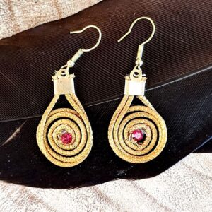Pendientes Oro Vegetal
