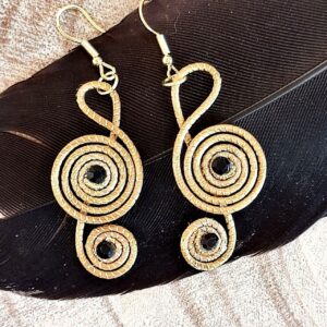 Pendientes Oro Vegetal