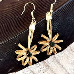 Pendientes Oro Vegetal