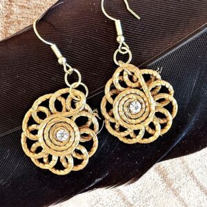 Pendientes Oro Vegetal