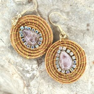 Pendientes Oro Vegetal