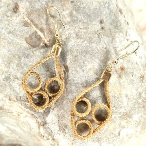 Pendientes Oro Vegetal
