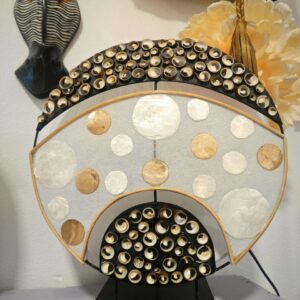 Lámpara Madera y Nácar