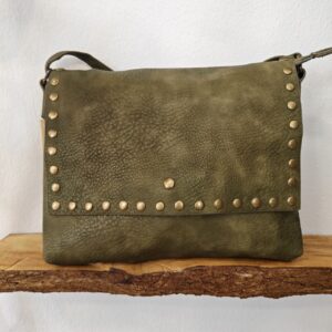 Bolso Verde Tachas