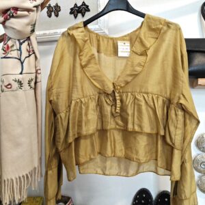 Blusa Crop Volantes Albero