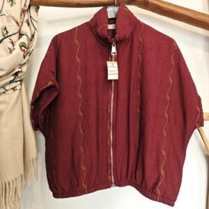 Chaquete Bomber Burdeos